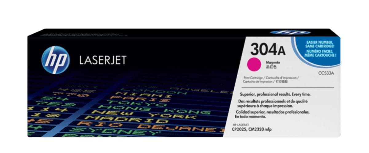 HP 304A оригинална тонер касета Color LaserJet CC533A magenta стандартен капацитет 2800 страници 1 опаковка ColorSphere