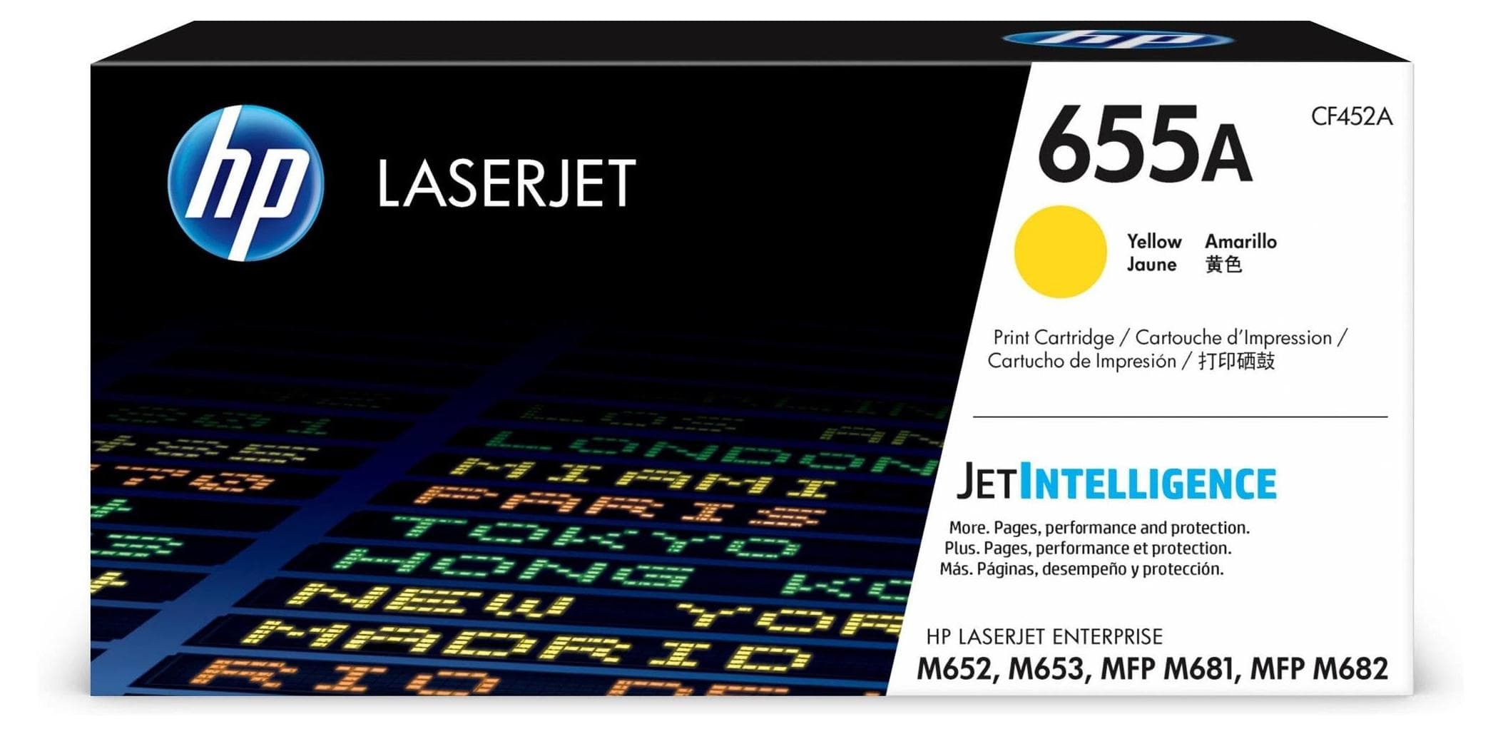 HP 655A оригинална тонер касета LaserJet CF452A Yellow