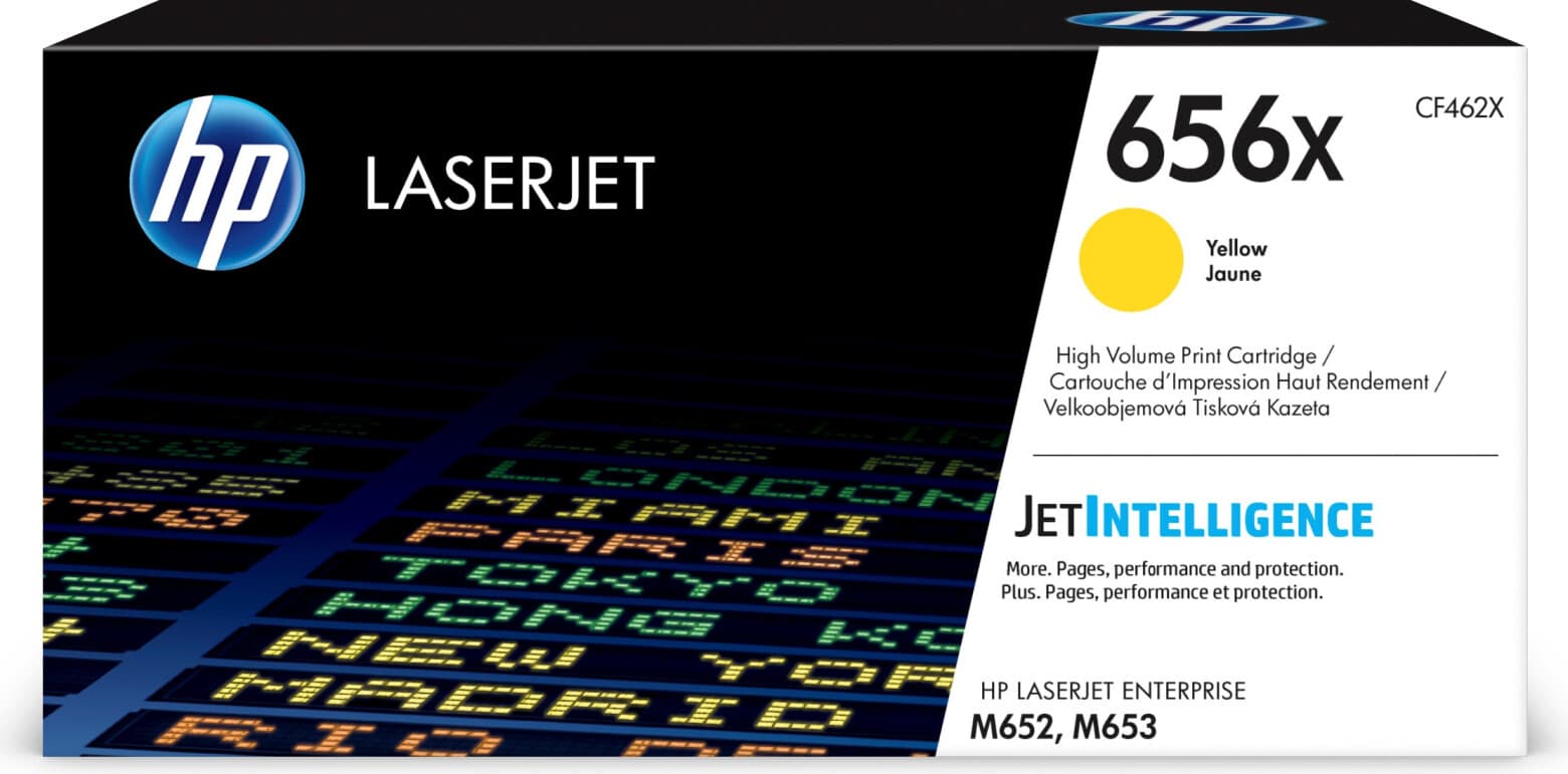 HP 656X оригинална тонер касета LaserJet CF462X Yellow High Yield