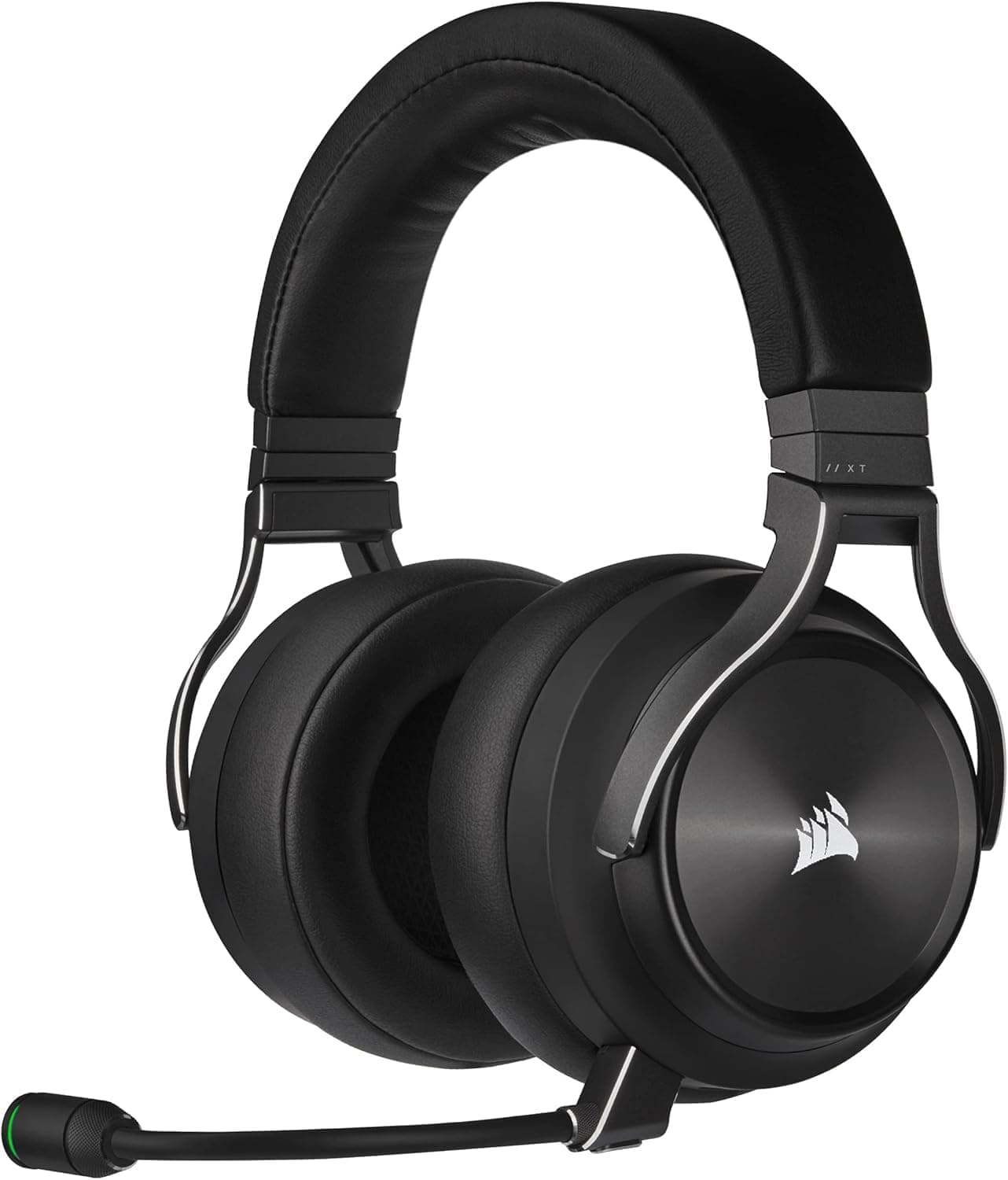 Слушалки Corsair Gaming Virtuoso RGB Wireless XT, микрофон, безжични/жични, до 15 часа време на работа, подсветка, Bluetooth, USB, 3.5 mm jack, черни