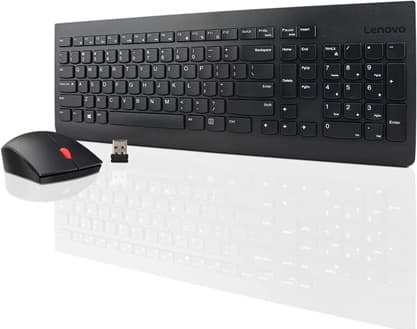 Комплект клавиатура и мишка Lenovo 510 GX30N81776, безжични, оптична мишка (1200 dpi), USB, 2.4 GHz, черни