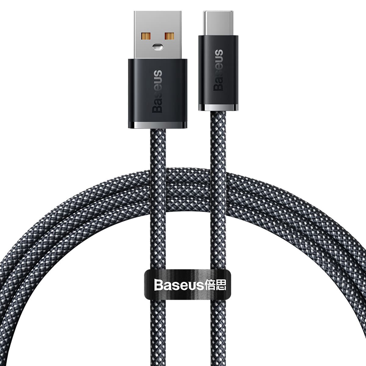 Кабел Baseus Dynamic Series CALD000616, от USB A(м) към USB C(м), 1m, 100W, сив