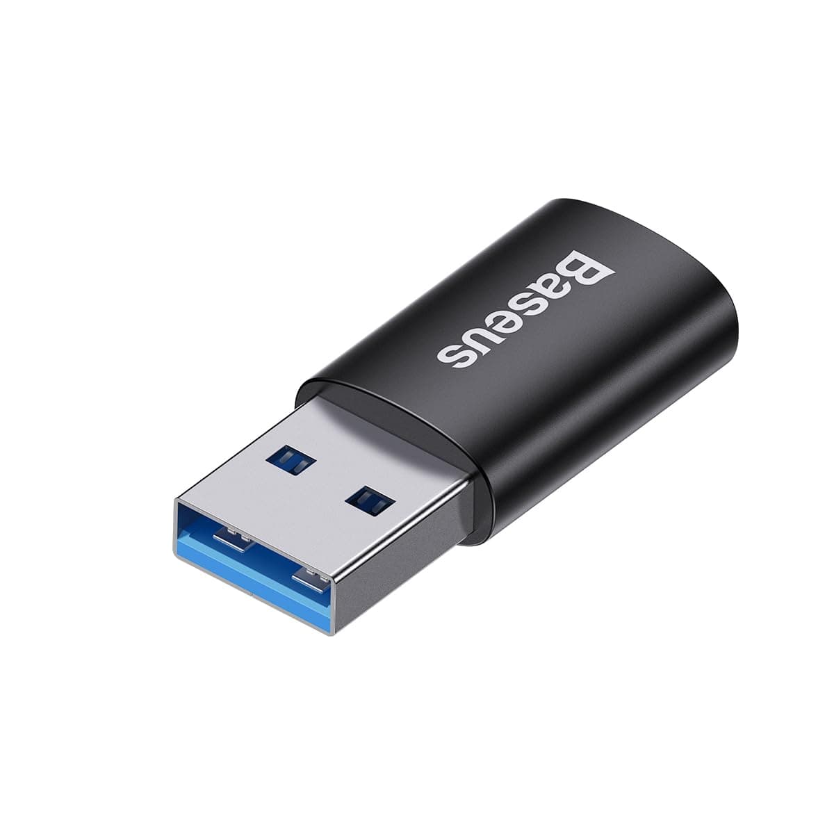 Адаптер Baseus Ingenuity (ZJJQ000101), от USB A(м) към USB C(ж), черен