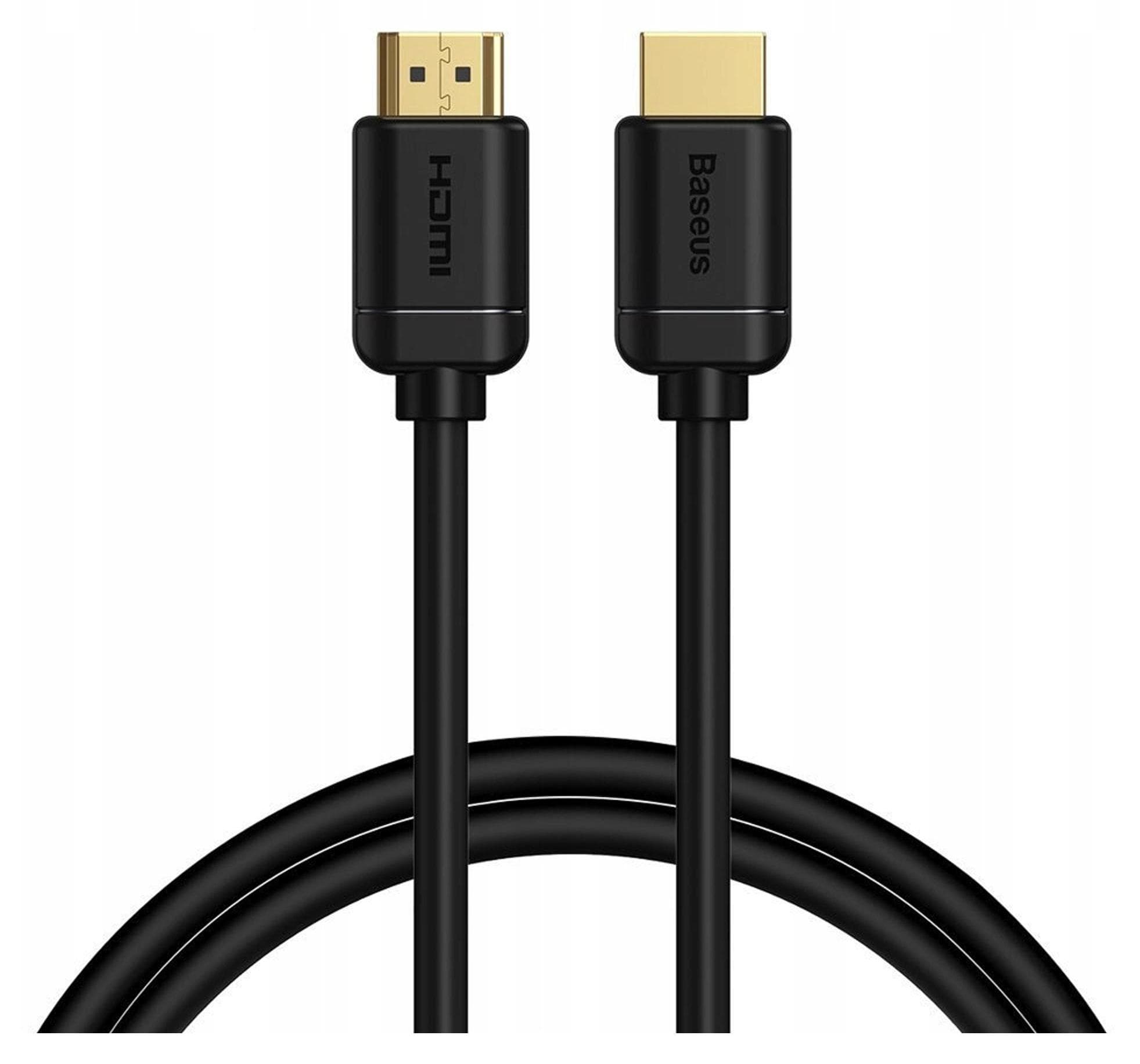 Кабел Baseus CAKGQ-A01, от HDMI(м) към HDMI(м), 1m, черен, 4K@60Hz, 3D, HDR, 18Gbps