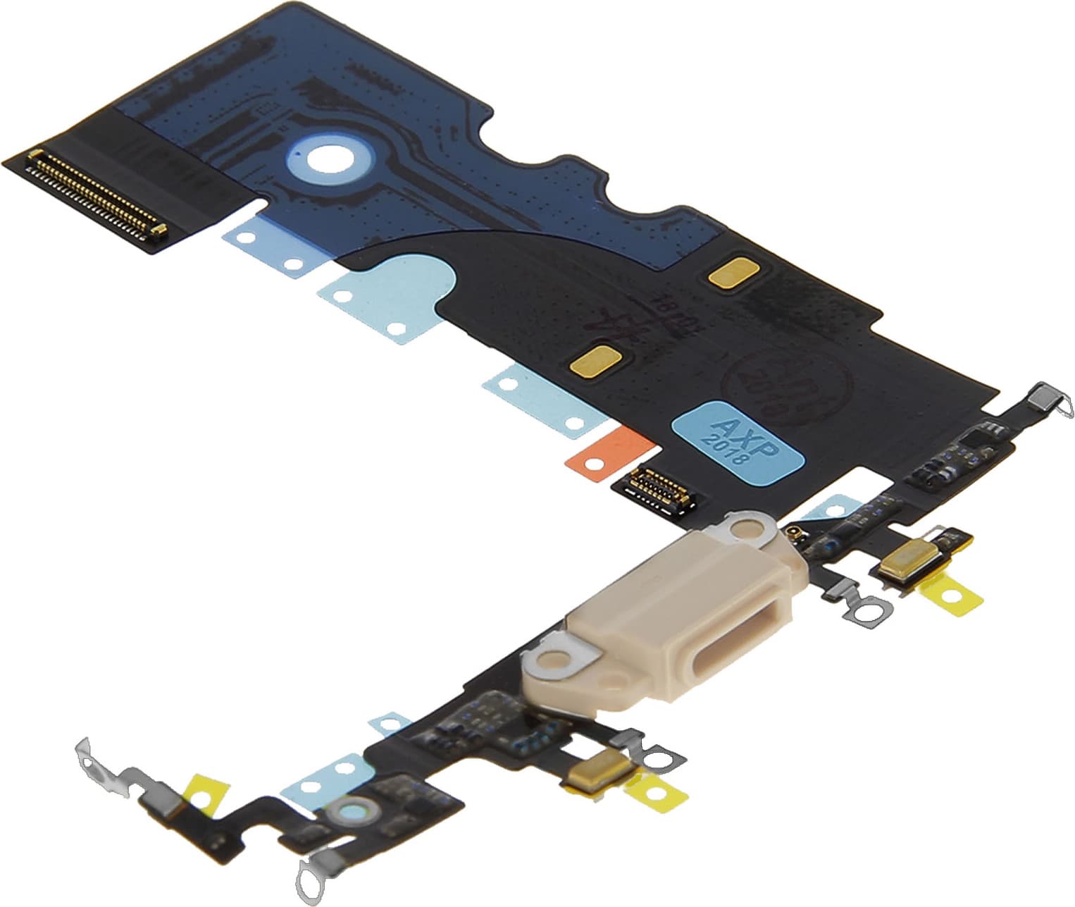 Резервен лентов кабел с Lightning порт за iPhone 8 - BK OEM iPhone 8 System Connector and Flex Cable (златист)