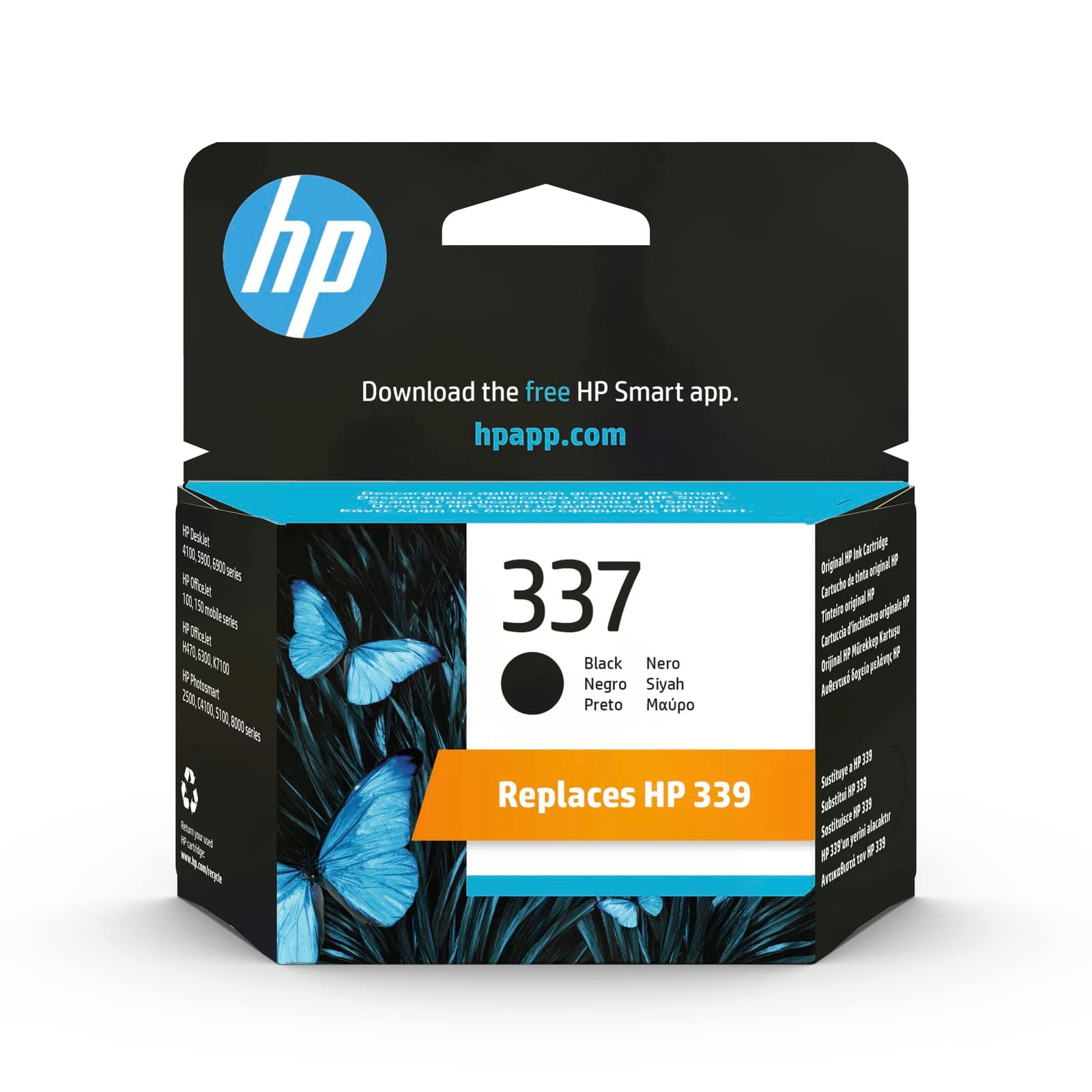 HP 337 оригинална касета с мастило C9364EE UUS черен стандартен капацитет 11 ml 400 страници 1 опаковка