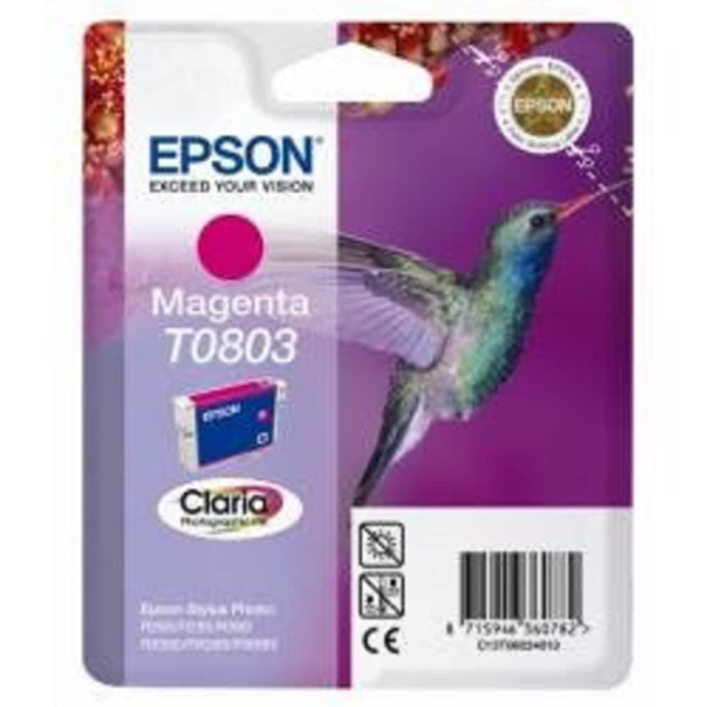 EPSON 5LB T0803 касета с мастило магента стандартен капацитет 7,4 ml 460 страници 1 пакет блистер без аларма