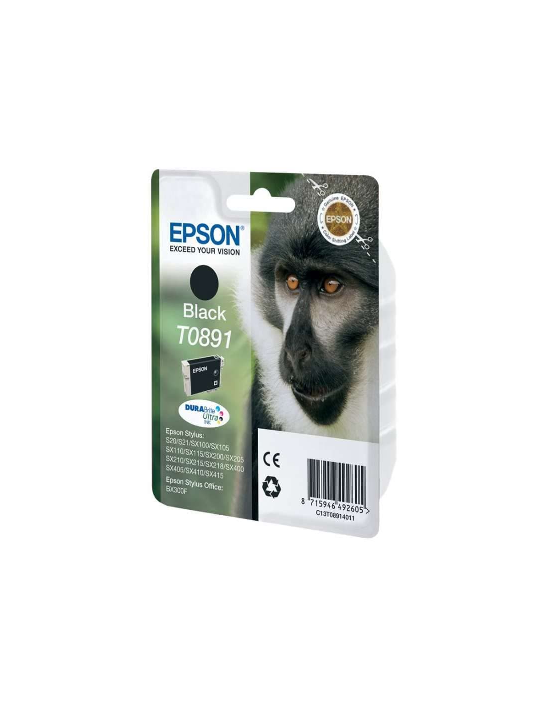 EPSON 6LB T0891 черна касета с мастило стандартен капацитет 5,8 ml 1 пакет блистер без аларма