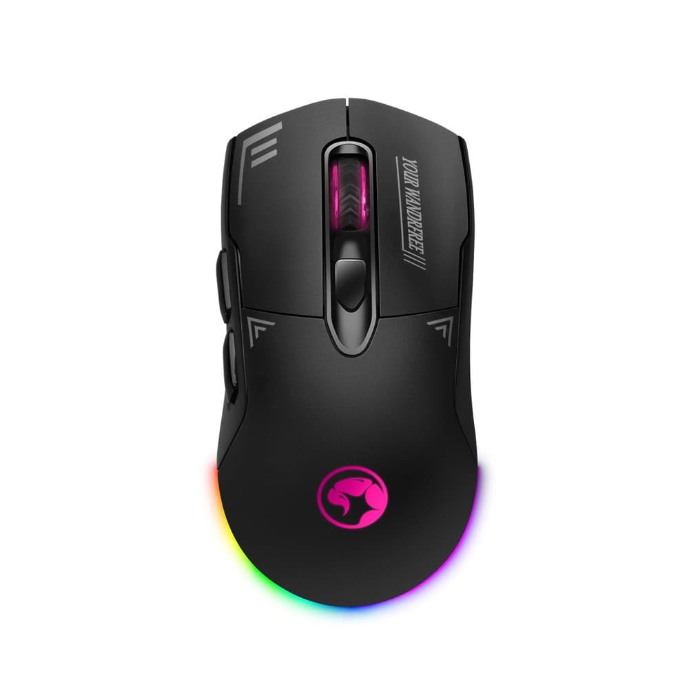 Мишка Marvo M803W, оптична (4800 dpi), жична/безжична, USB, черна, гейминг, 7 бутона