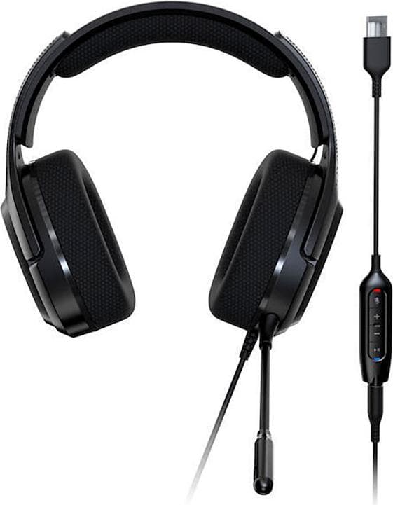 Слушалки Acer Predator Galea 365, USB, Jack 3.5mm, микрофон, гейминг, 7.1 Surround Sound, 50mm неодимови драйвери, черни