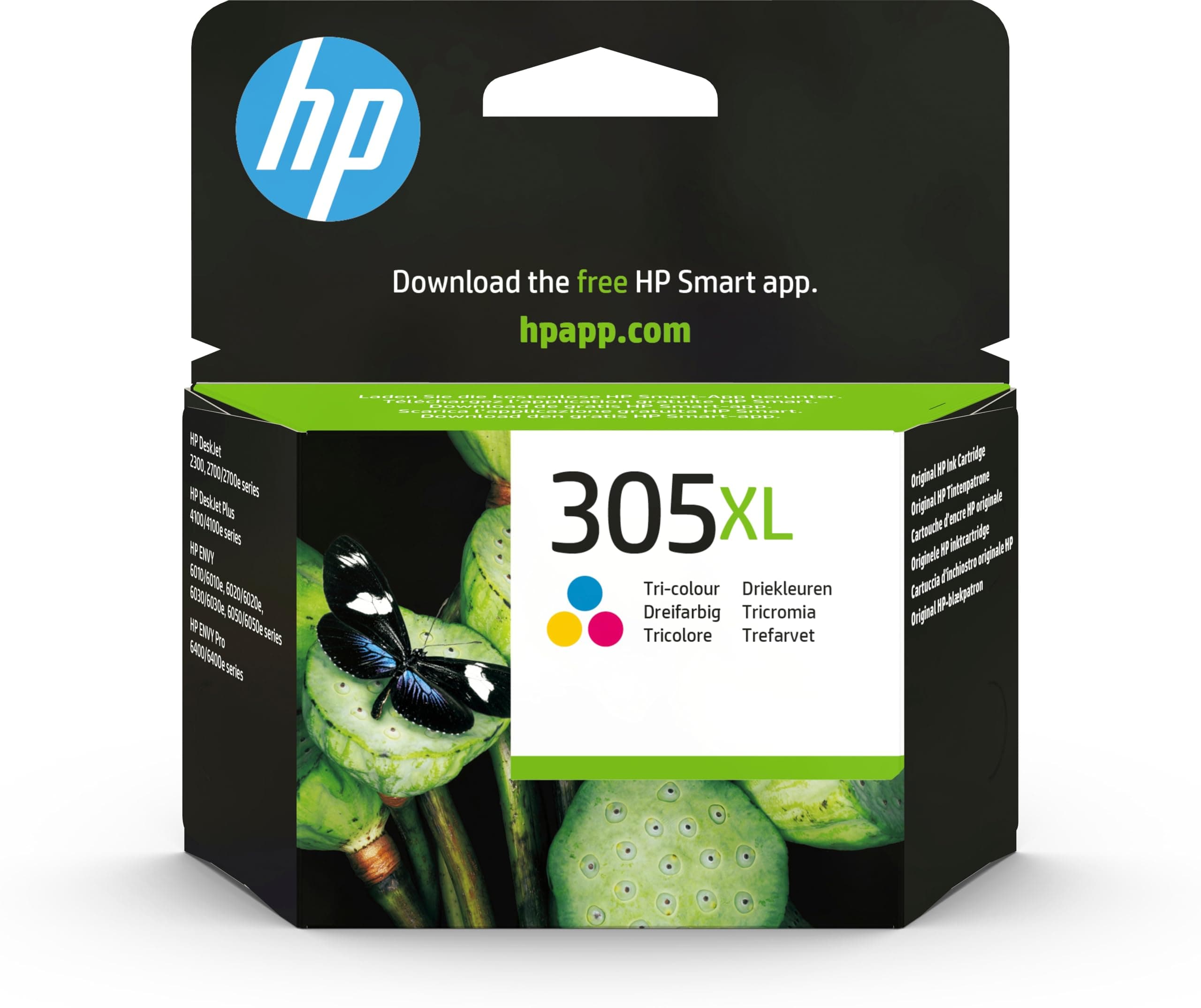HP 305XL трицветна оригинална мастилена касета с голям капацитет