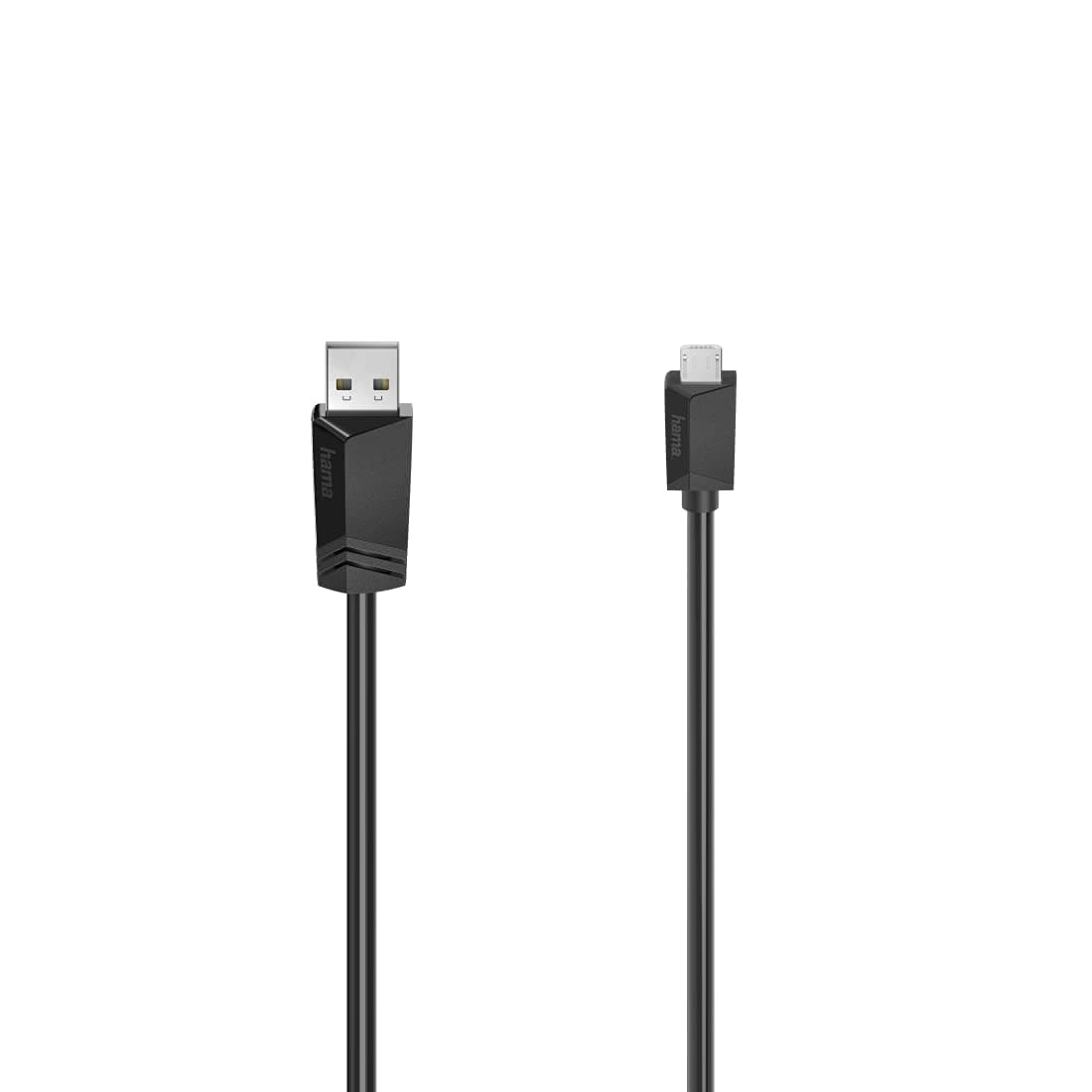 Кабел Hama от USB Type-A (м) към USB Micro (м), 0.75m, черен