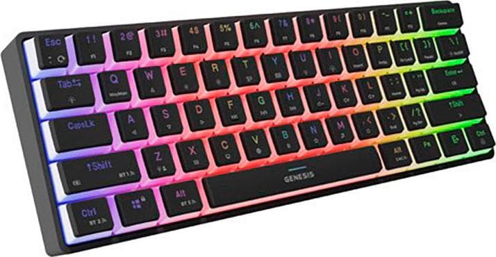 Genesis Mechanical Gaming Keyboard Thor 660 G2 Wireless RGB Backlight BLACK GATERON RED