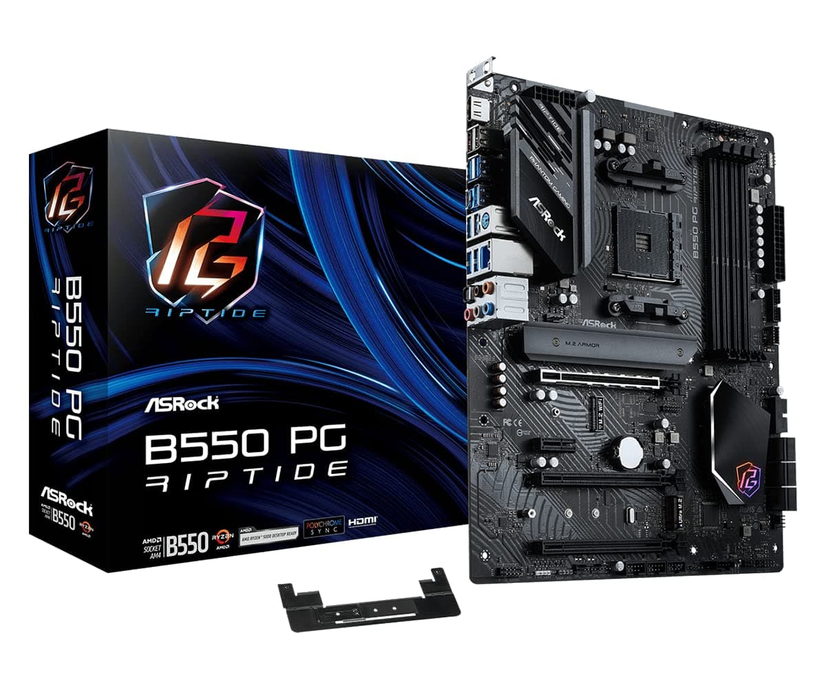 ASROCK B550 PG RIPTIDE AM4 DDR4 6xSATA 2xM.2 ATX MB