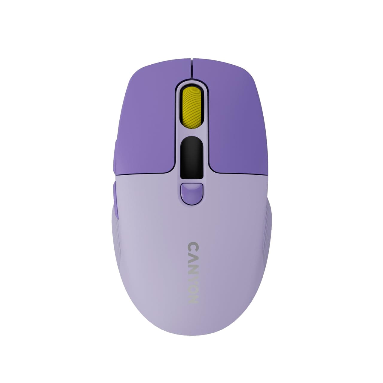Мишка Canyon MW-26, оптична (2400 dpi), безжична, Bluetooth, USB, лилава, 6 бутона