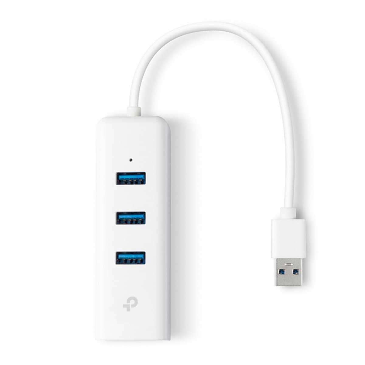 Докинг станция TP-Link UE330, от USB A към 3x USB A, 1x RJ45, бяла