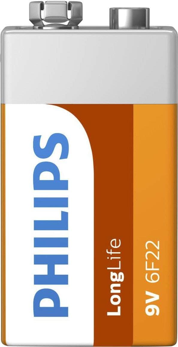 Philips Longlife батерия 9V (E), 1-фолио