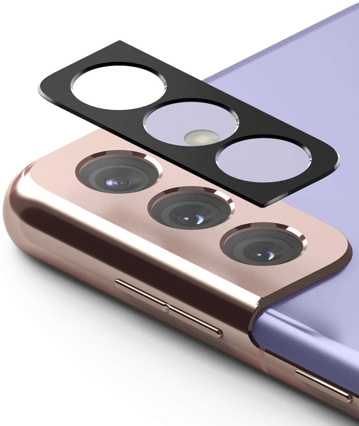 Предпазна плочка за камерата на Samsung Galaxy S21 Plus - Ringke Camera Styling Lens Cover (черен)