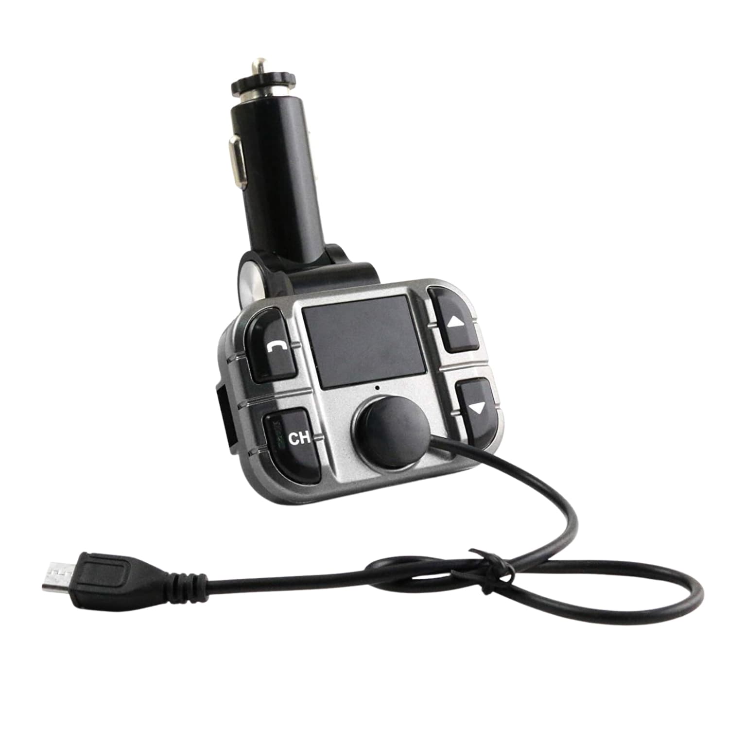 Блутут FM трансмитер за мобилни устройства - Omega Bluetooth Transmiter FM LCD USB F28 (черен)