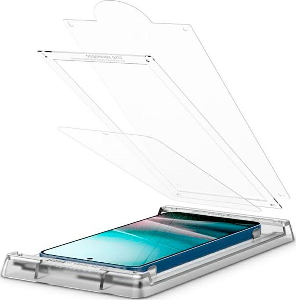 Хибридно защитно покритие за дисплея на Samsung Galaxy S25 Plus - Spigen EliteShield EZ Fit Hybrid Glass Protector (прозрачен)