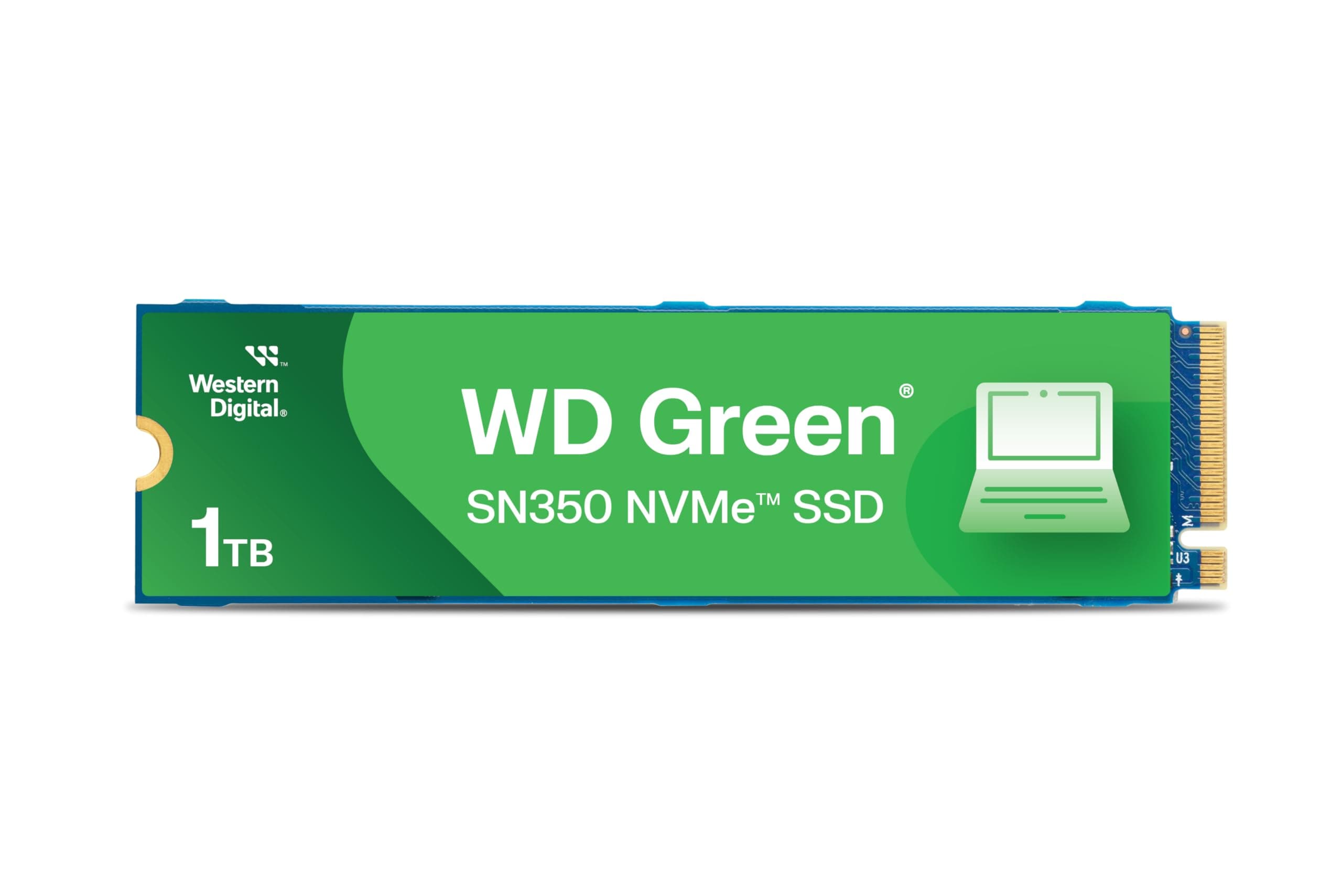 WD Green SN350 NVMe SSD 1TB M.2 2280 PCIe Gen3 8Gb/s