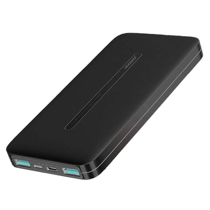 Преносима външна батерия с USB-C порт, и 2xUSB-A изхода - Joyroom JR-T012 Power Bank 10000 mAh (black) (черен)
