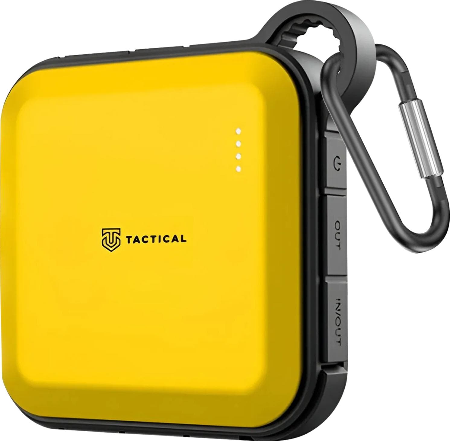 Външна батерия с USB-A и USB-C портове с технология за бързо зареждане и LED лампа - Tactical BadAss Power Bank 10050 mAh 18W (черен-жълт)