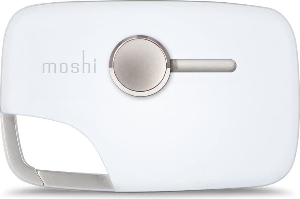 Кабел тип ключодържател за Apple устройства с Lightning конектор - Moshi Xync with Lightning Connector (бял)