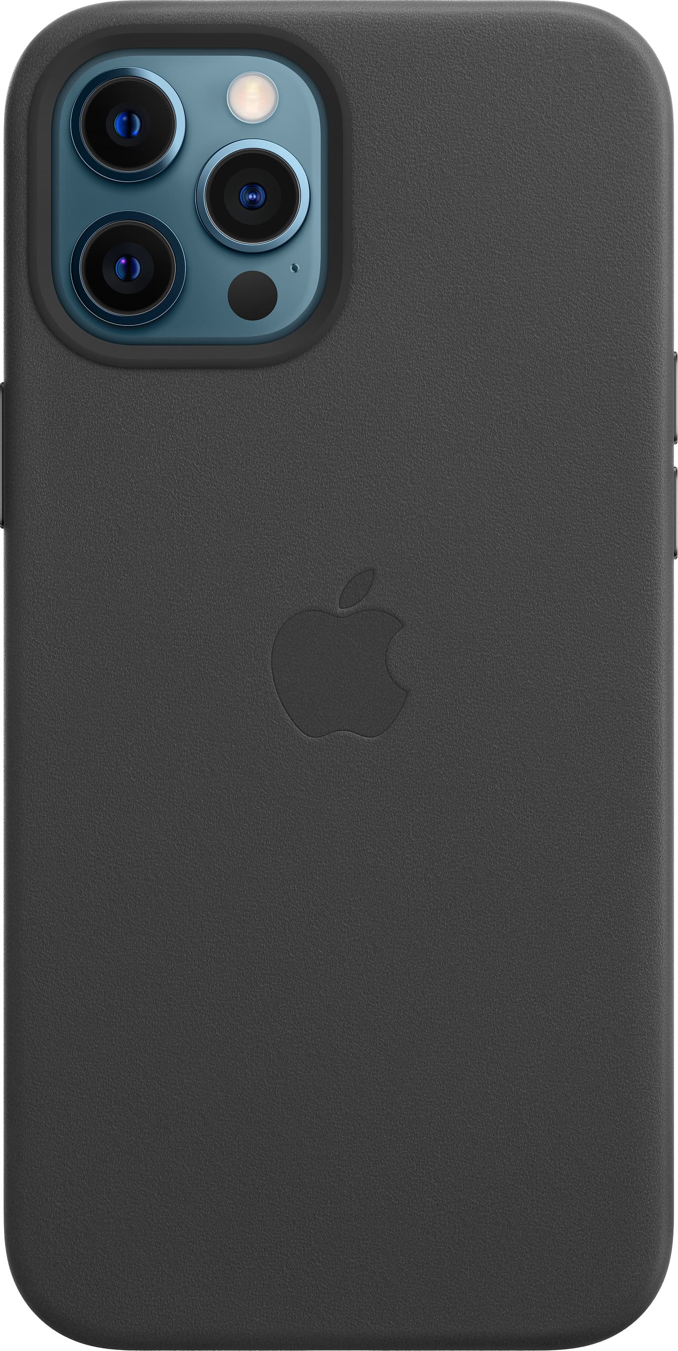 Оригинален кожен кейс (естествена кожа) за iPhone 12 Pro Max - Apple iPhone Leather Case with MagSafe (черен)