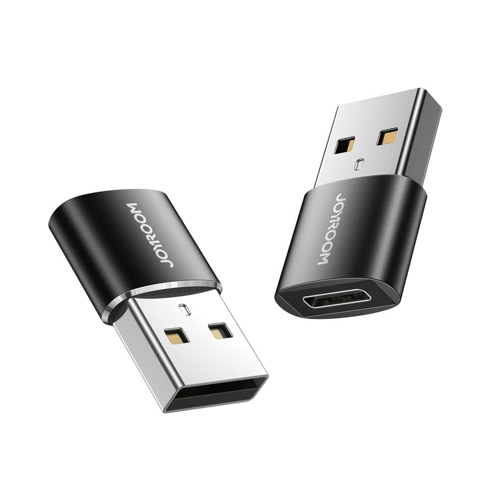 Преходник Joyroom S-H152, от USB-A (м) към USB-C (ж), черен