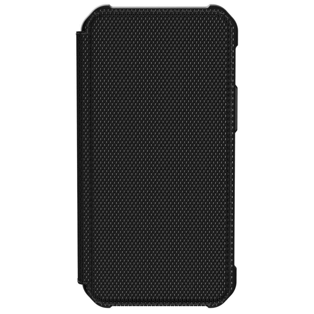 Удароустойчив хибриден кейс, тип портфейл за iPhone 12 mini - Urban Armor Gear Metropolis Fiber Armor Armortex Case (черен)
