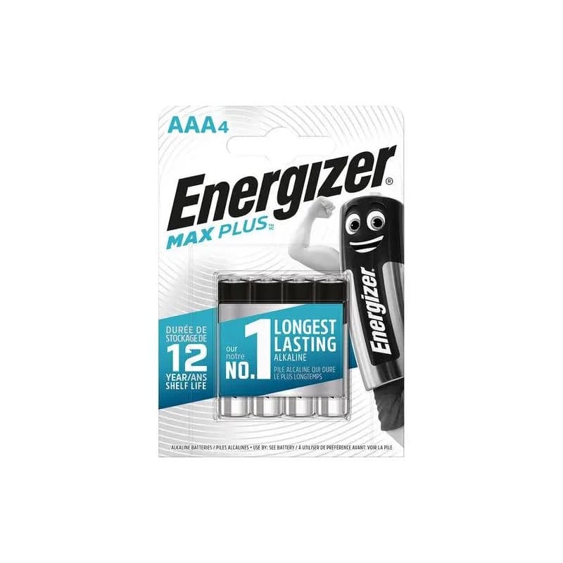 ЕДНОКРАТНИ АЛКАЛНИ БАТЕРИИ ENR MAX PLUS AAA 3+1 CHP4 ENERGIZER PANASONIC