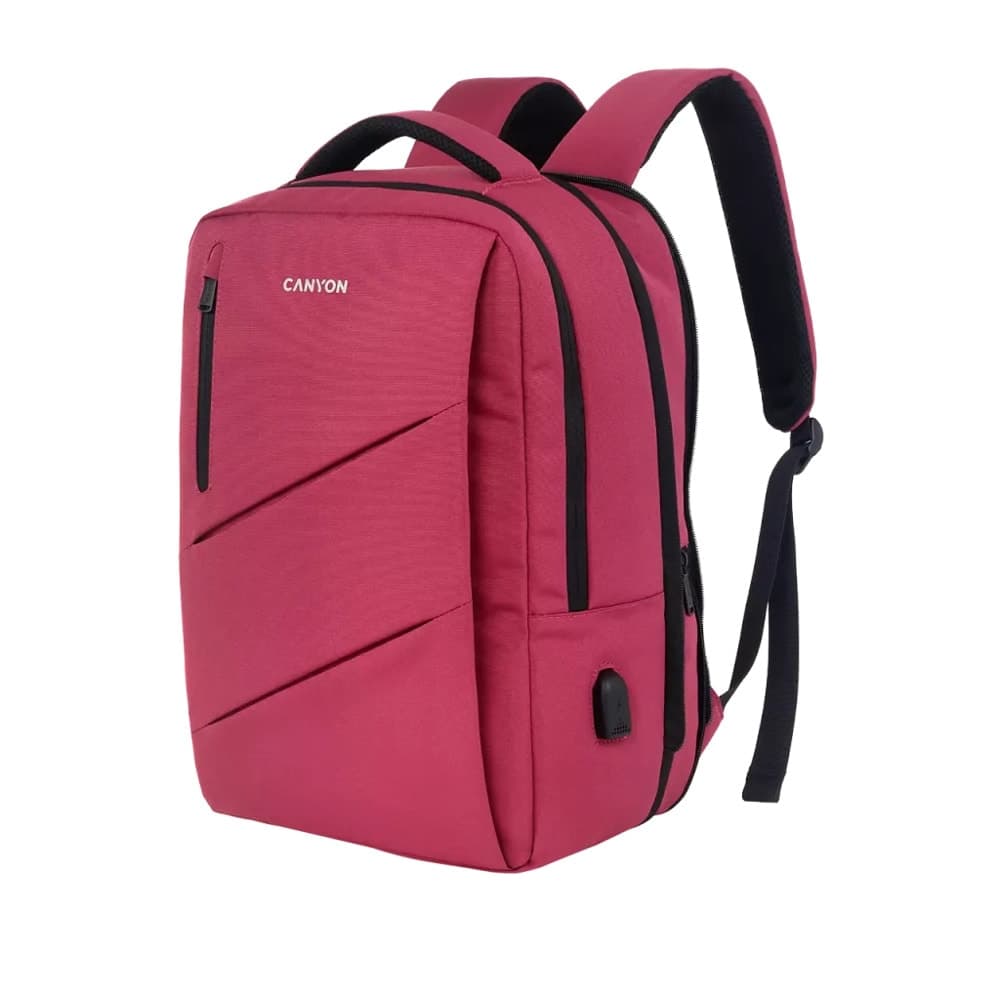 Раница за лаптоп Canyon BPE-5 Backpack (CNS-BPE5BD1), до 15.6" (39.62 cm), червена