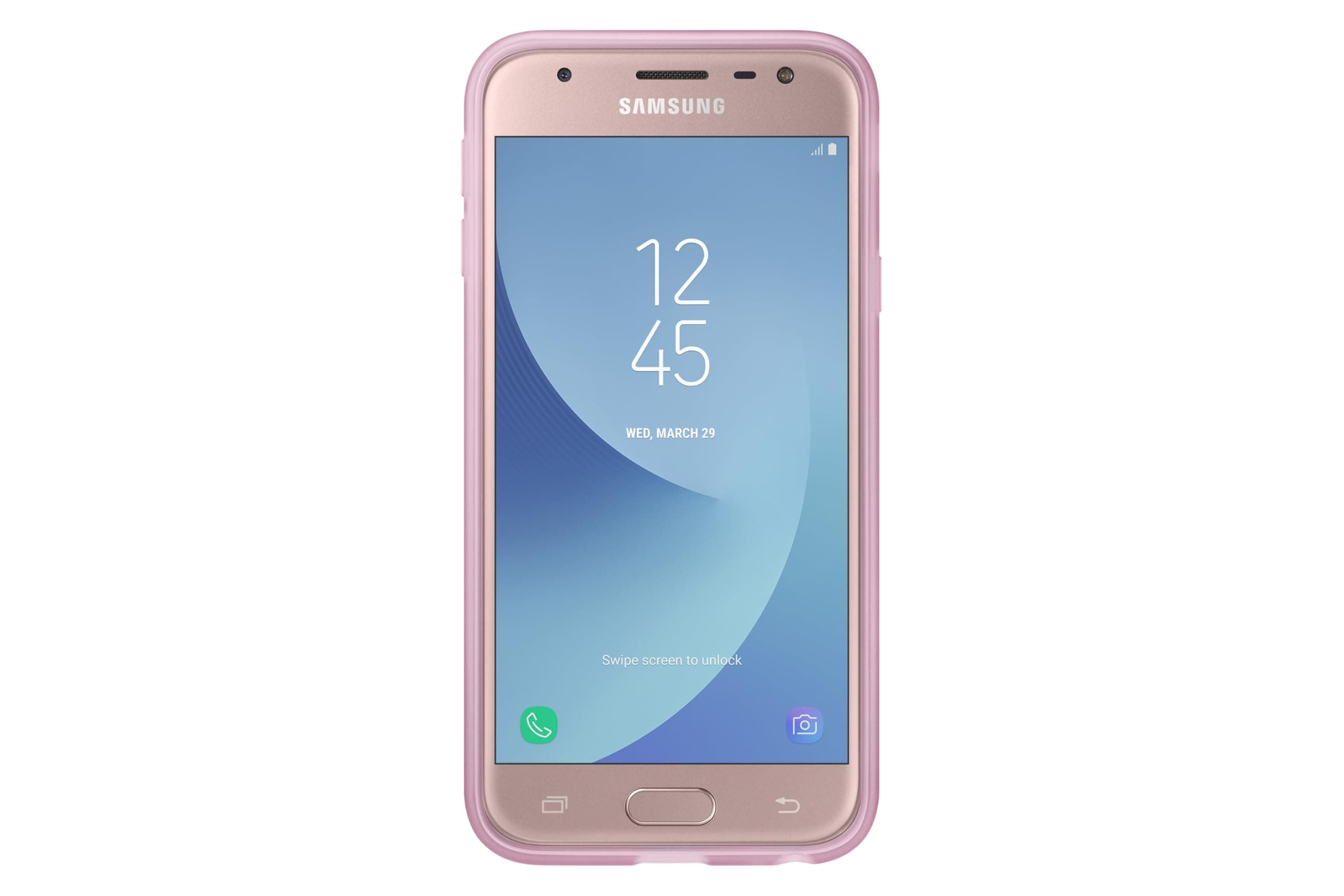 Калъф Samsung Galaxy J330 (2017), силиконов протектор, силикон, samsung, Jelly Cover Pink, розов