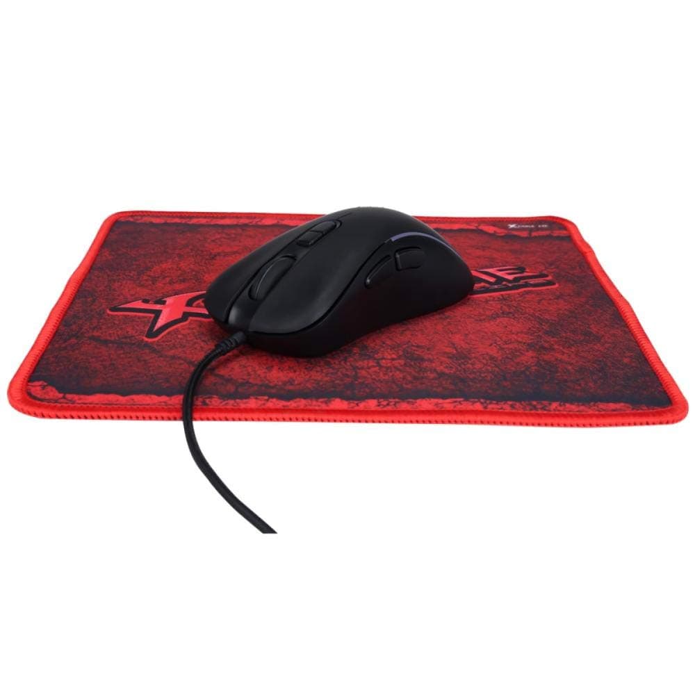 Комплект мишка и подложка Xtrike ME Gaming COMBO GMP-290, оптична (3600 dpi), 7 бутона, подсветка, USB, 230 x 220 x 2 мм