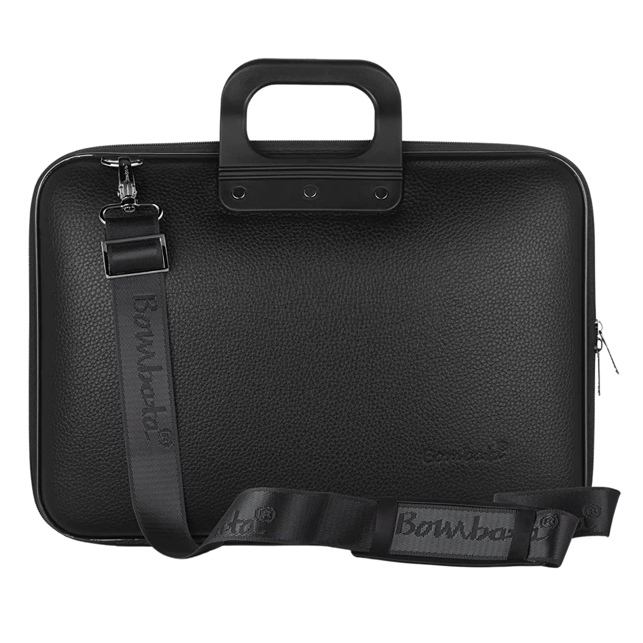 Чанта за лаптоп Bombata Maxibombata AllBlack black, до 17" (43.18 cm), с дръжка, черна
