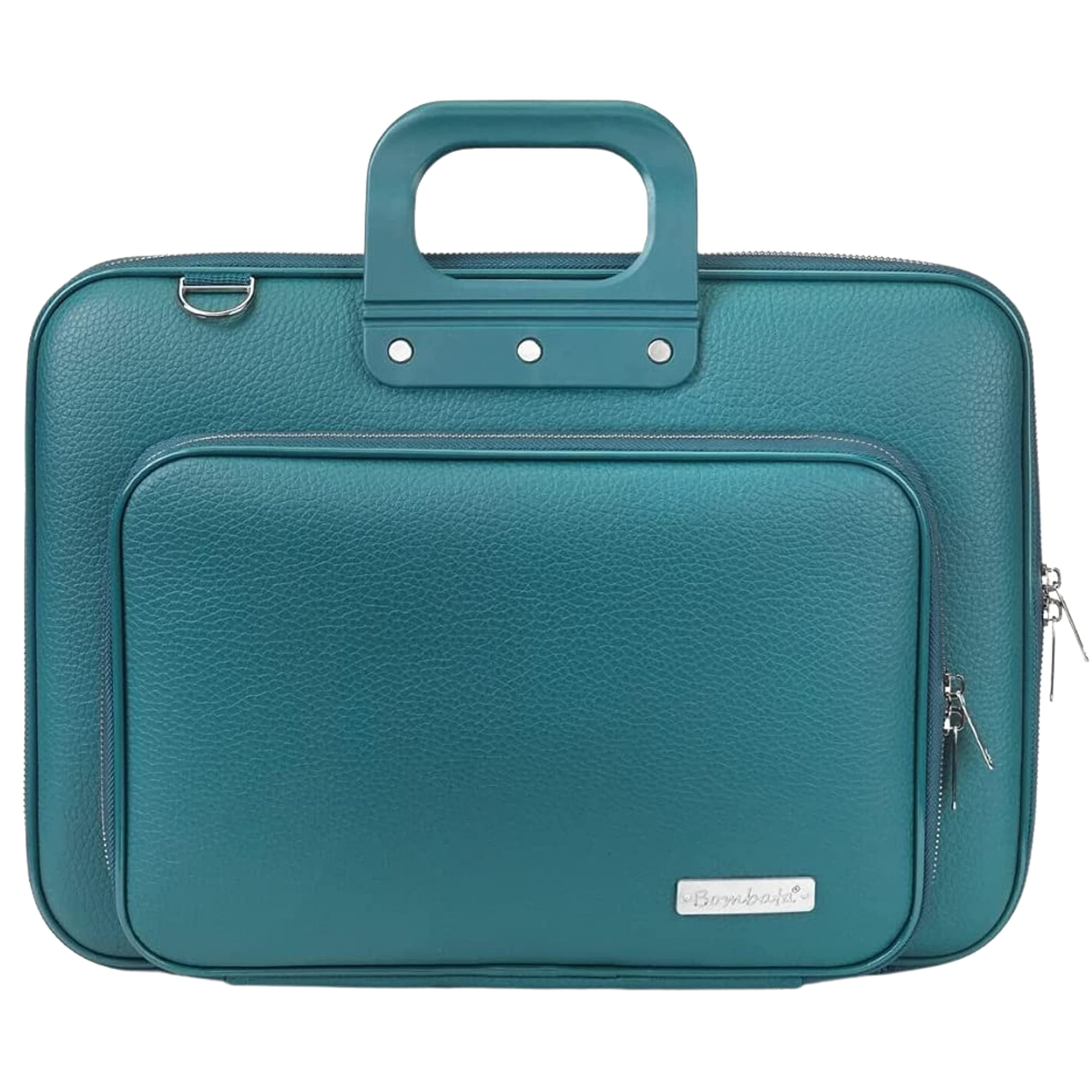Чанта за лаптоп Bombata Plus Classic Teal blue, до 16" (40.64 cm), светло-синя
