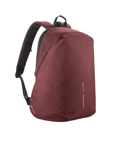 Раница за лаптоп XD design Bobby Soft (P705.794), до 15.6" (39.62 cm), usb порт за зареждане, разширяемо отделение, интегриран ключодържател, водоотблъскващ материал, скрити ципове, червена