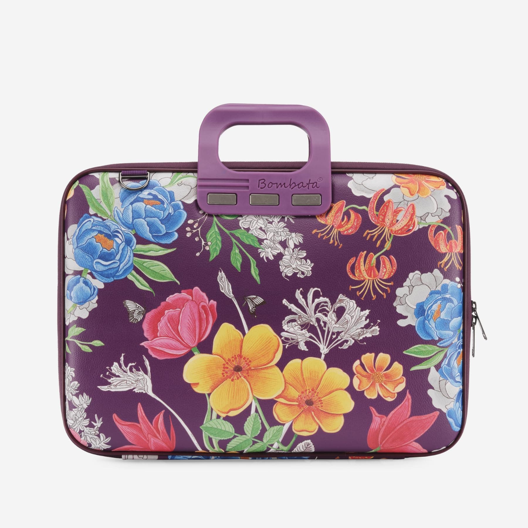 Чанта за лаптоп Bombata Peonia E00861-27, 16" (40.64 cm), лилав