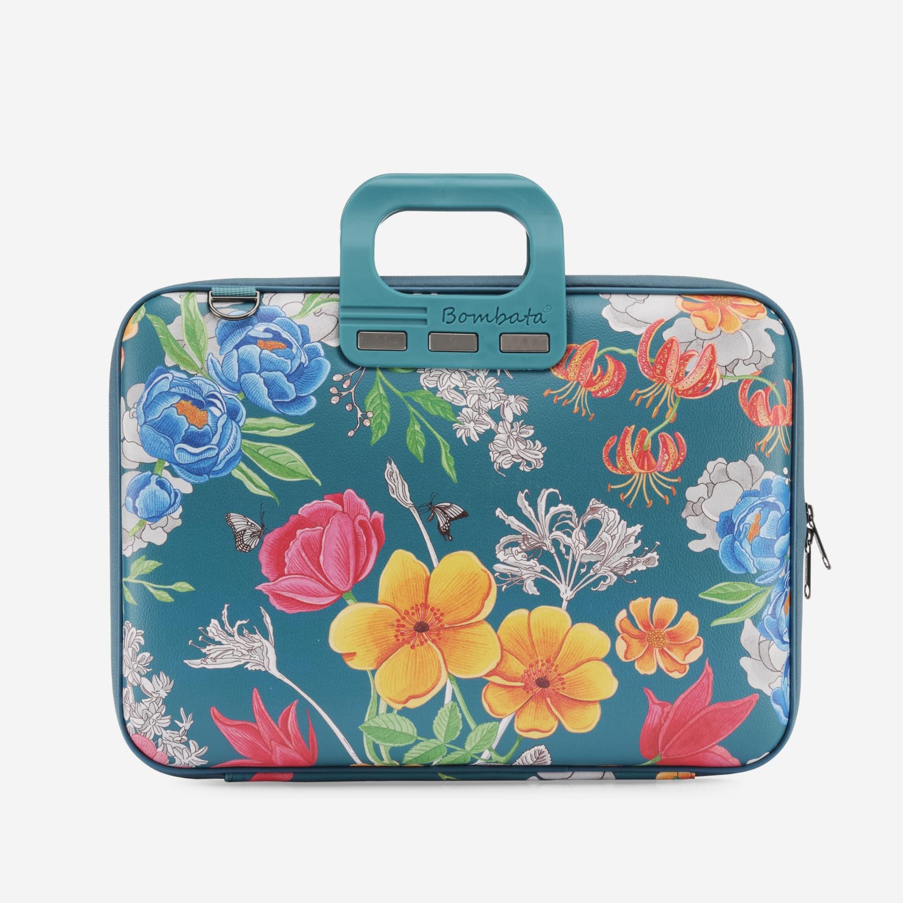 Чанта за лаптоп Bombata Peonia E00861-25, 16" (40.64 cm), синя