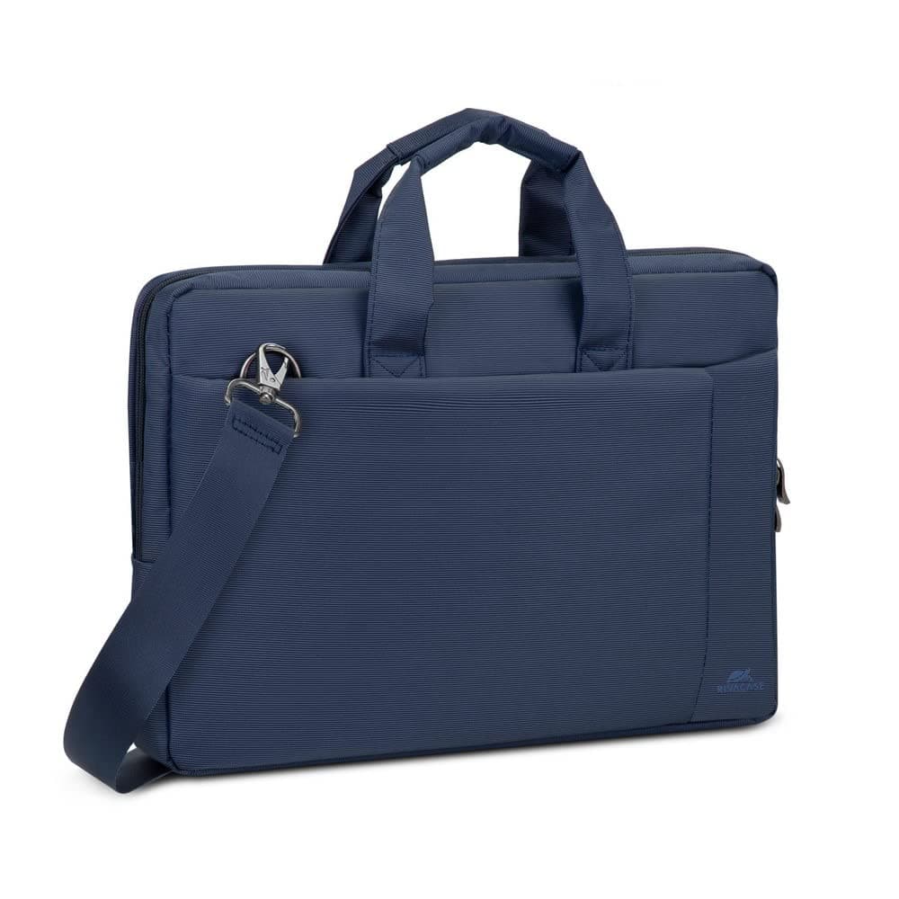 Чанта за лаптоп Rivacase 8231 Blue, до 15.6" (39.60cm), найлон, подплатени дръжки, синя