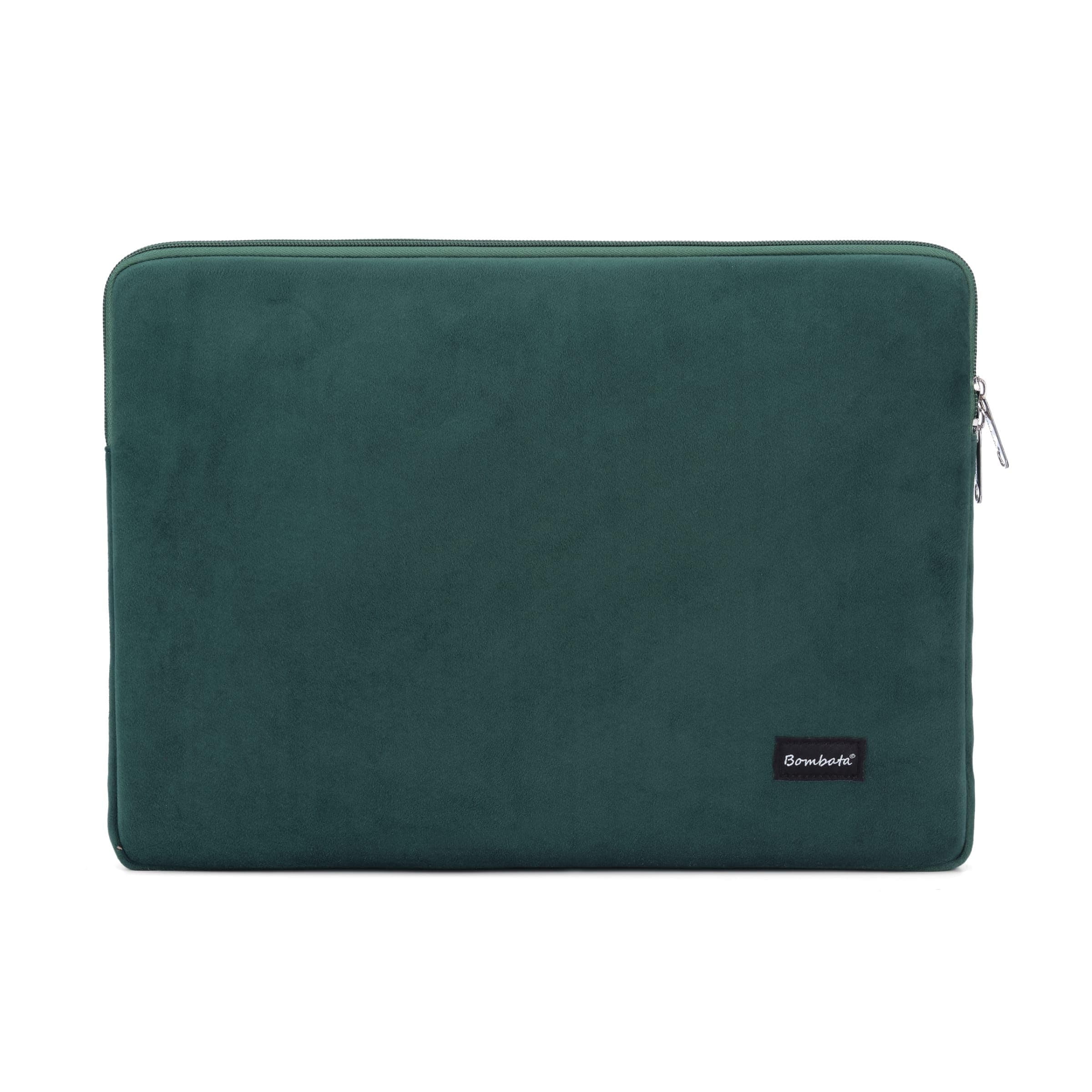 Калъф за лаптоп Bombata Sleeve Velvet, до 16" (40.64 cm), зелен