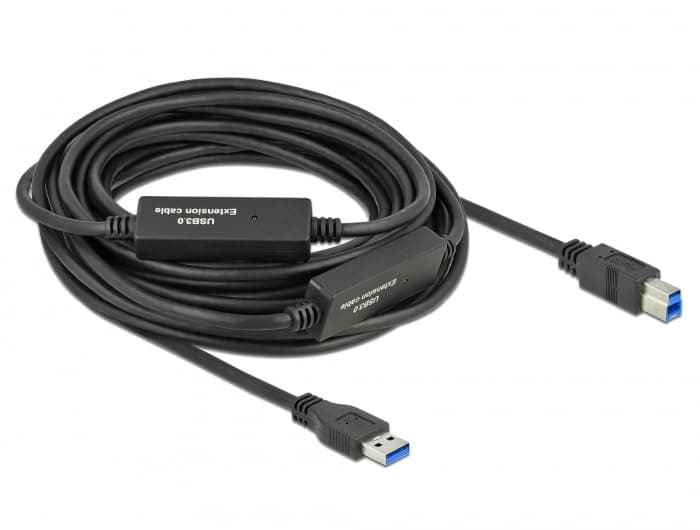 Кабел Delock USB-A - USB-B, USB 3.2, 10м