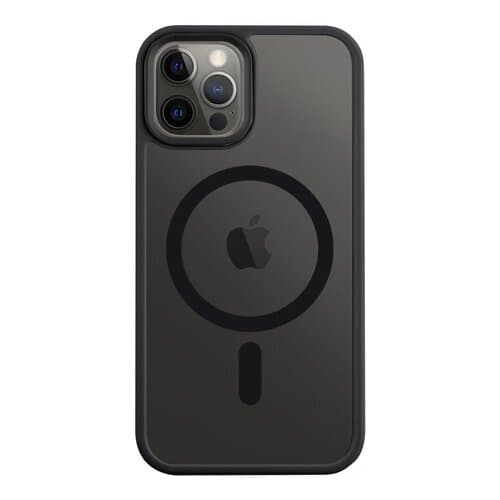 Хибриден удароустойчив кейс с MagSafe за iPhone 12, iPhone 12 Pro - Tactical MagForce Hyperstealth Cover (черен)