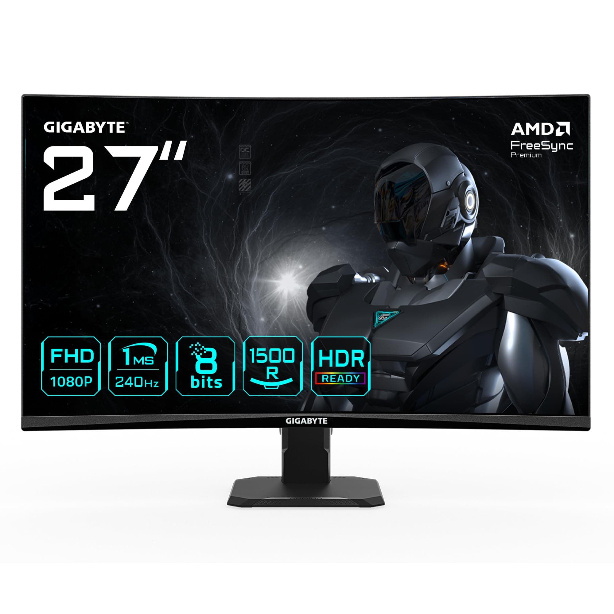 Геймърски Монитор Gigabyte GS27FC2 - 27" VA 1500R FHD(1920x1080), 240Hz, 1ms