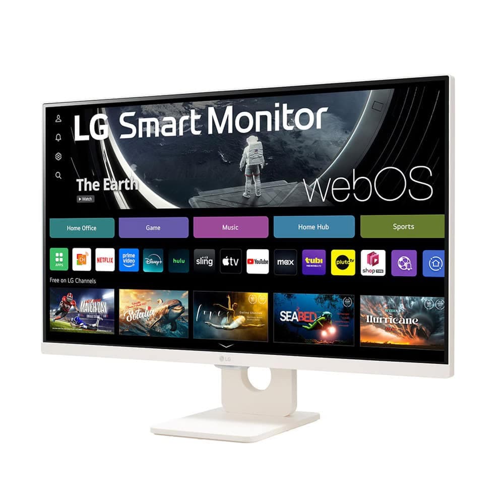 LG 27U511SA-W, 27" IPS Smart webOS23, 100Hz, 5ms, 1300:1, 250cd/m, FHD 1920x1080, ThinQ, sRGB 99%, HDR 10, HDMI, USB, Bluetooth, AirPlay 2, Speacers 5W x 2, Tilt, White