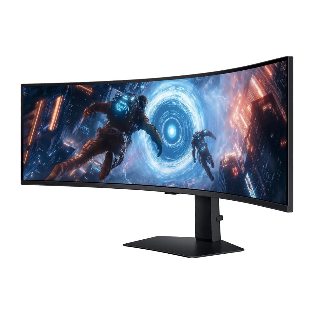 Samsung LS49FG910, 49" Odyssey G9 GAMING VA Curved OLED, 1000R, 144Hz, Smart. 32:9, 5120 x 1440, Display Port, HDMI,Micro HDMI, USB Hub, Silver
