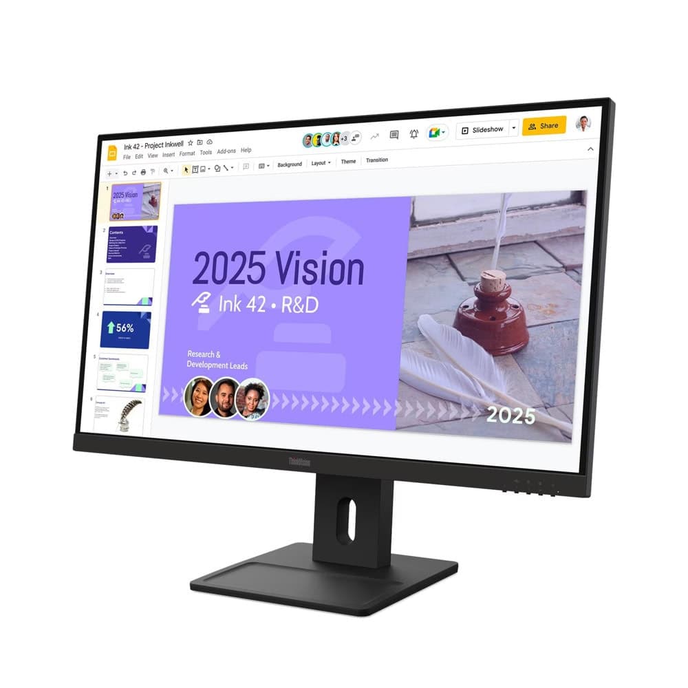 Lenovo ThinkVision E27Q-40 27" IPS, WLED, 2560x1440, 16:9, 100Hz, 4ms, 350 cd/m2, 1500:1, Speakers 2Wx2, HDMI, DP, Tilt, Swivel, Pivot, Height Adjust Stand