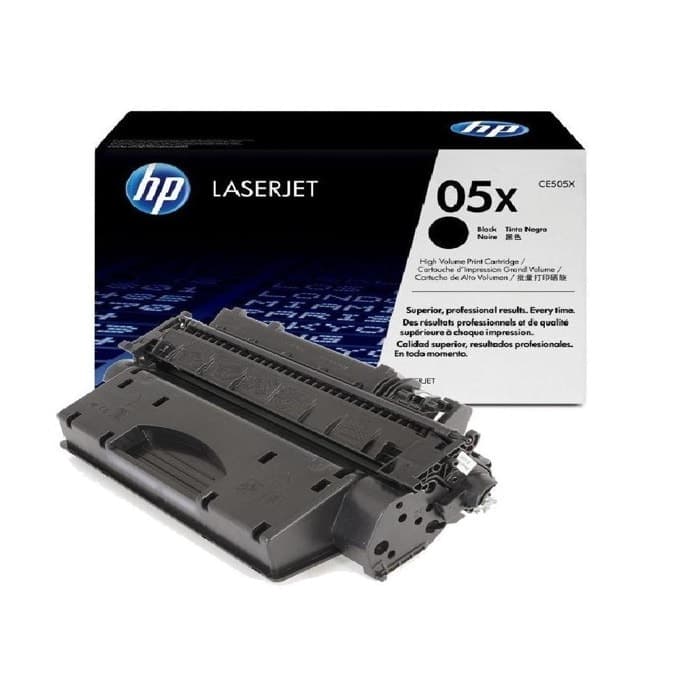 Оригинална тонер касета HP LaserJet CE505X черна с голям капацитет 6500 страници 1 пакет Smart Printing Technology
