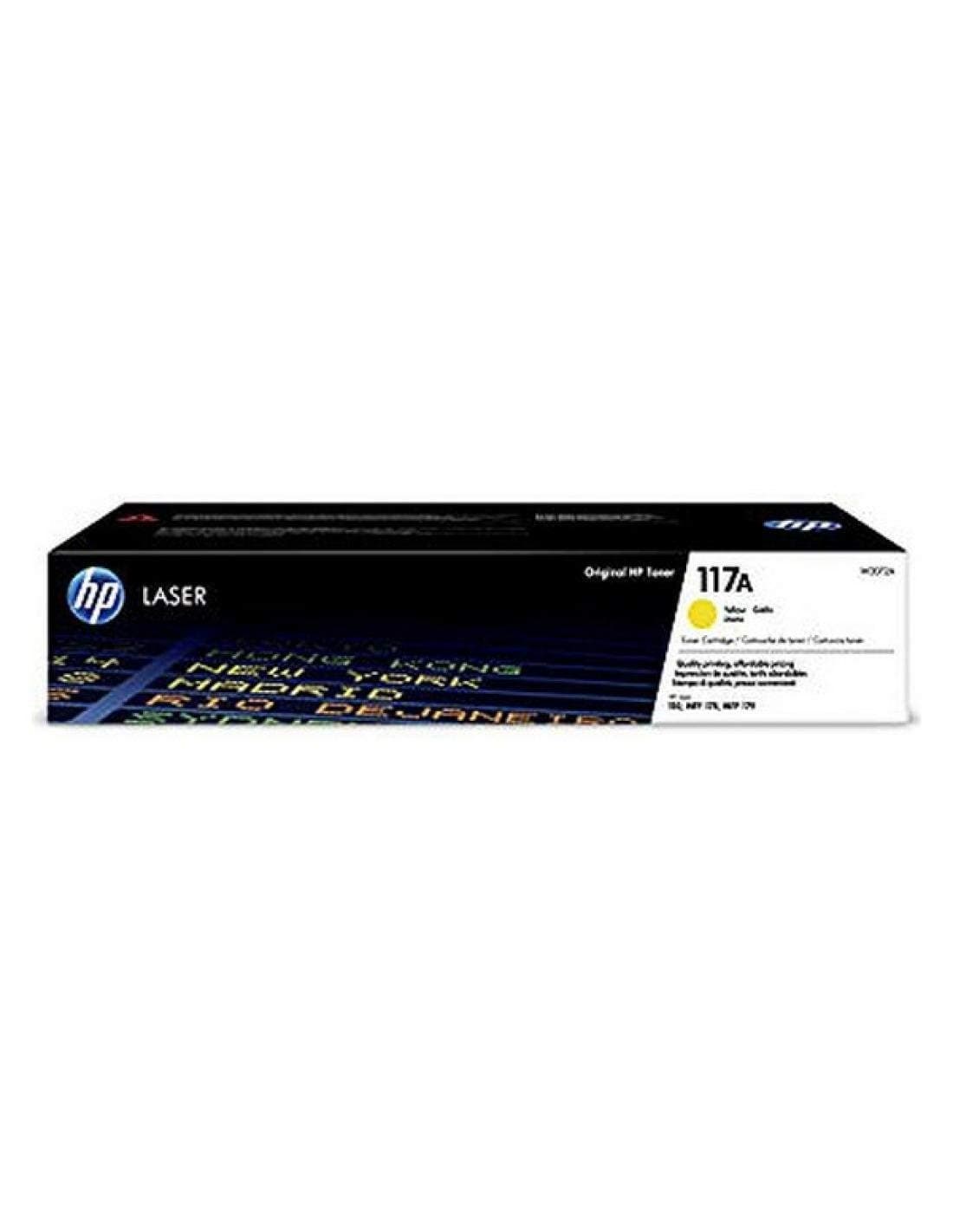 Жълта оригинална лазерна тонер касета HP 117A